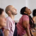Participants in a group movement class